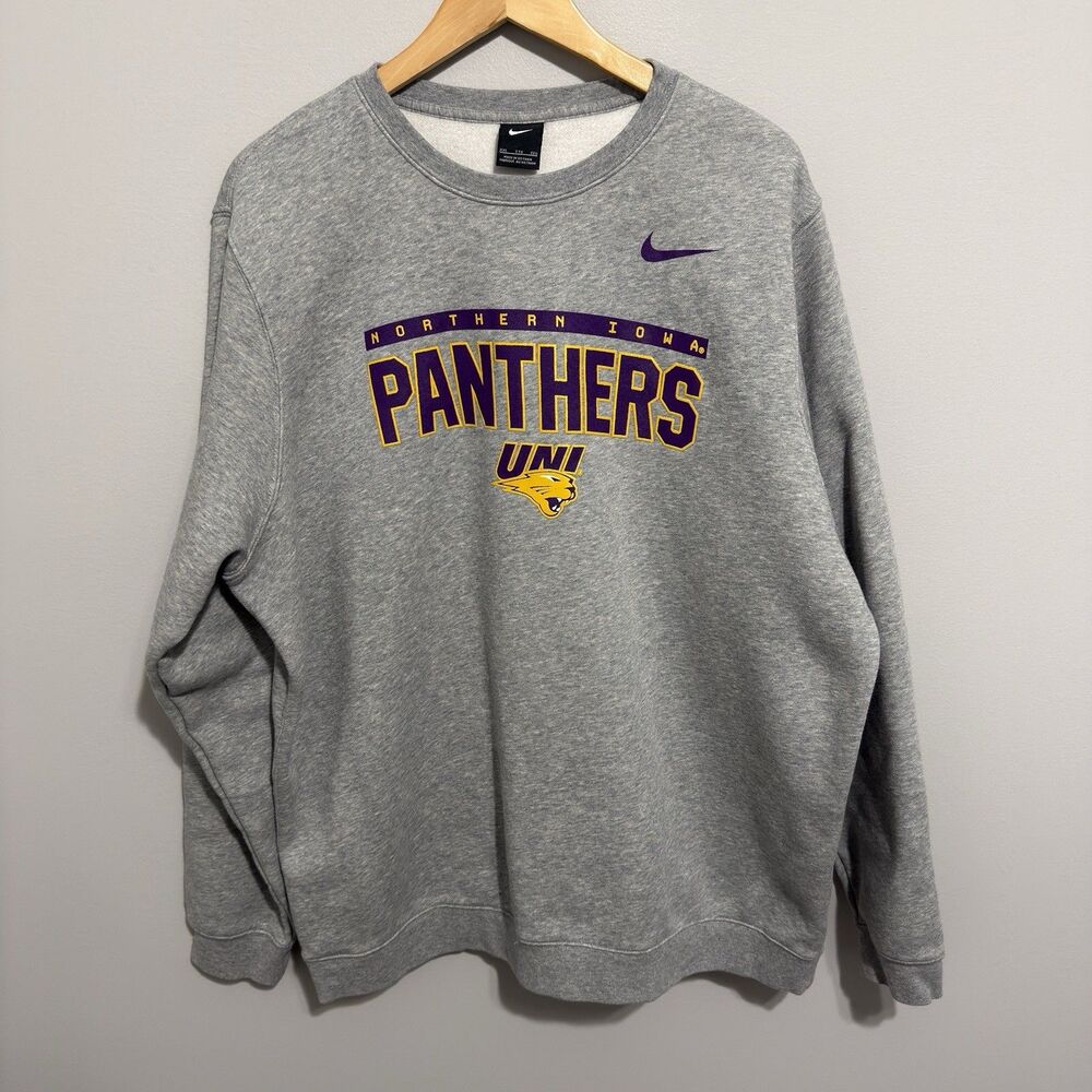 Nike UNI Northern Iowa Panthers Athletic Sweatshirt Mens 2XL Y2K